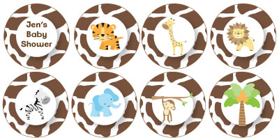 306 New jungle baby shower game ideas 609 baby shower cupcake toppers 