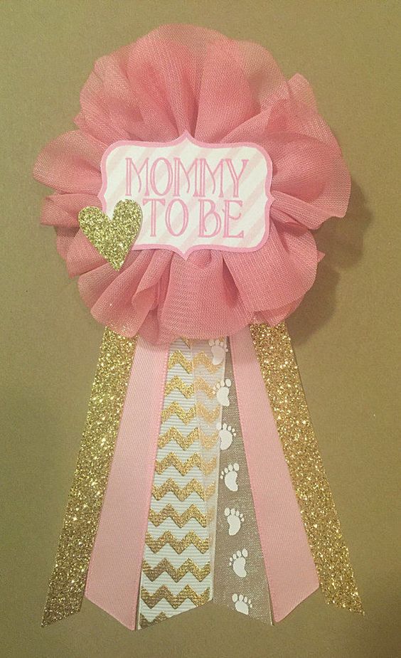 How To Make The Cutest Baby Shower Corsage! Pink, Blue