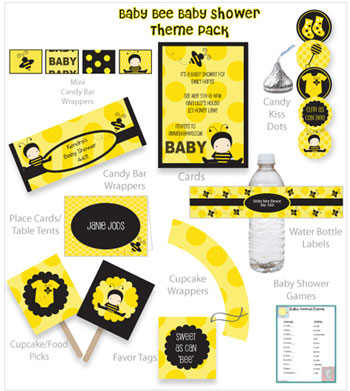 Bumble Bee Baby Shower Printables, Decor and Ideas!