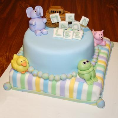 DIY Animal Baby Shower Cakes