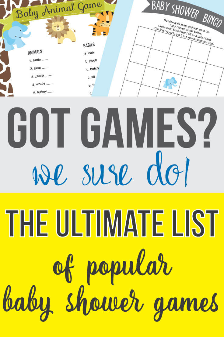 50 Baby Shower Game Ideas Candy Bar Game, Pass The Prize, Baby Shower