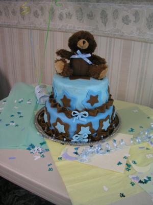 Blue Moon Baby Shower Cake Blue Moon Baby Shower Cake