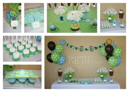 Jungle safari baby shower ideas with adorable pictures!