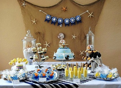 Ships Ahoy Baby Shower! Free printable boat decorations!