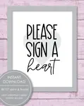 sign a heart pib sign
