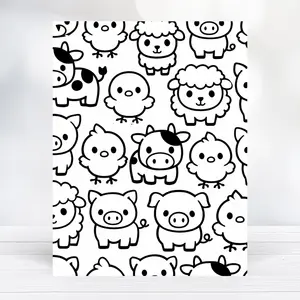 Free Printable Farm Animals Coloring Page