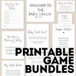 printable baby shower games