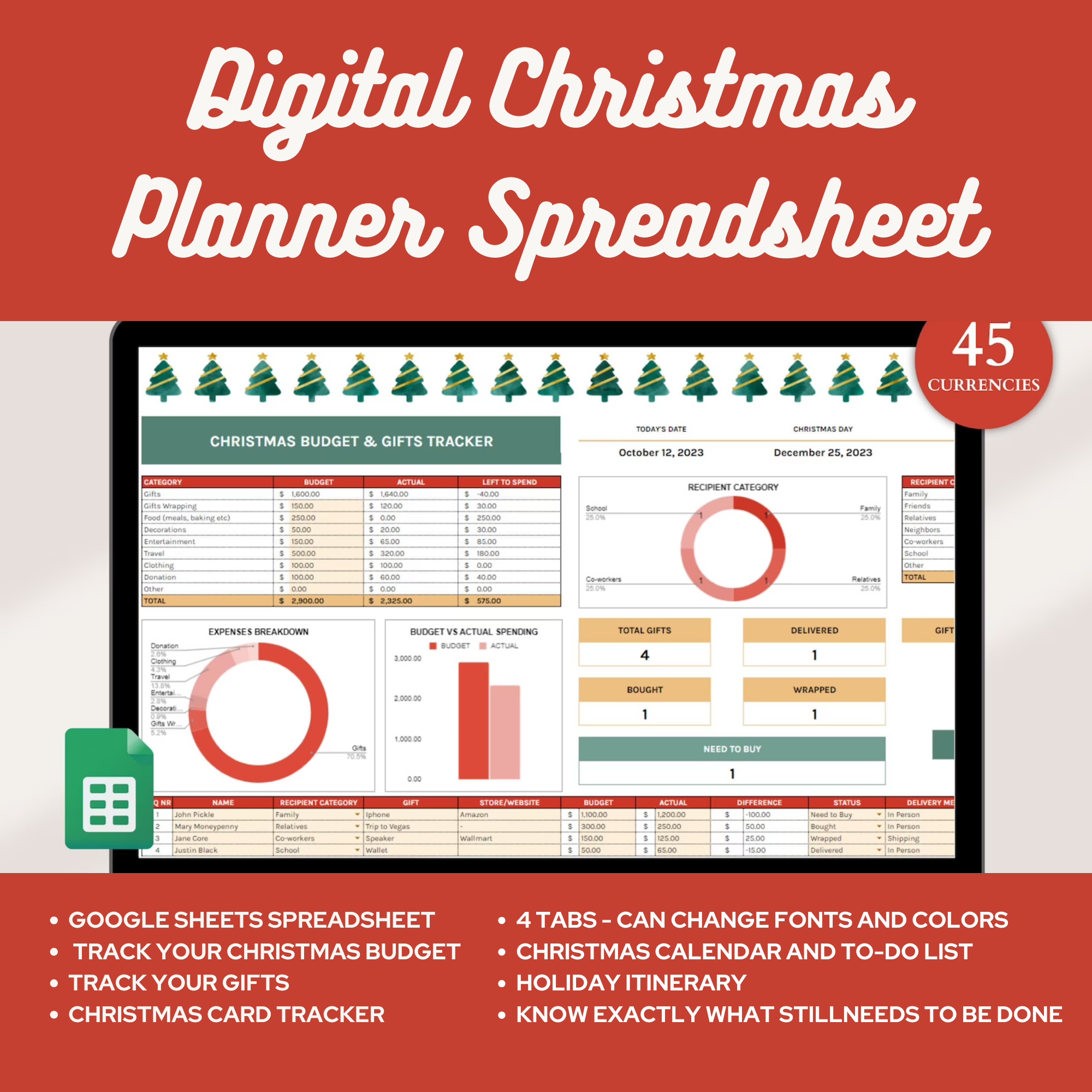 Digital Christmas Planner