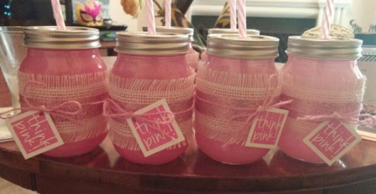 pink baby shower punch picture