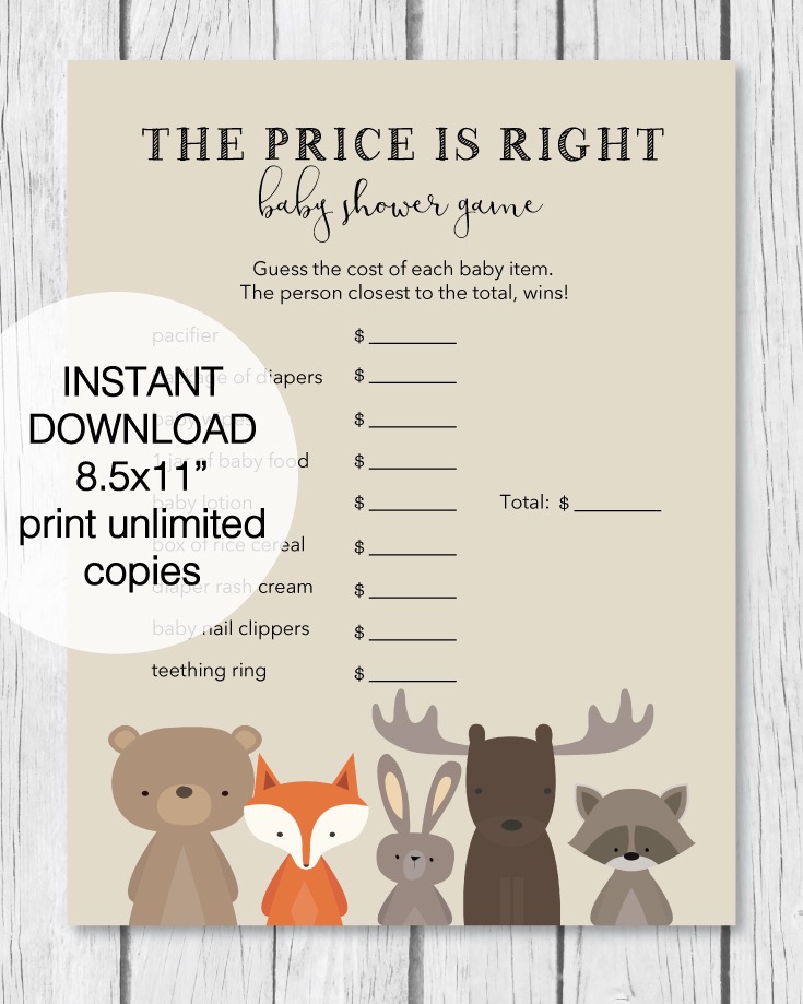 Printable Woodland 