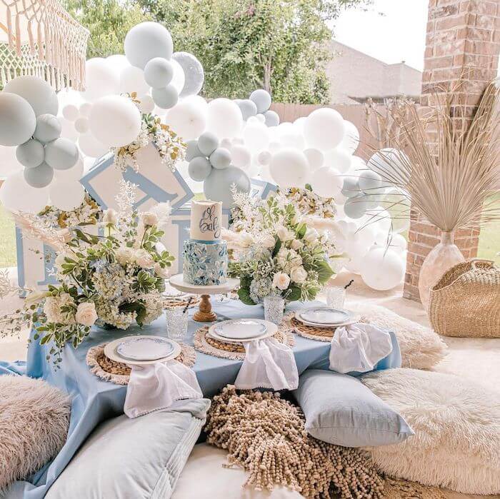 boho baby shower ideas - decorations, cake, favors, food and games