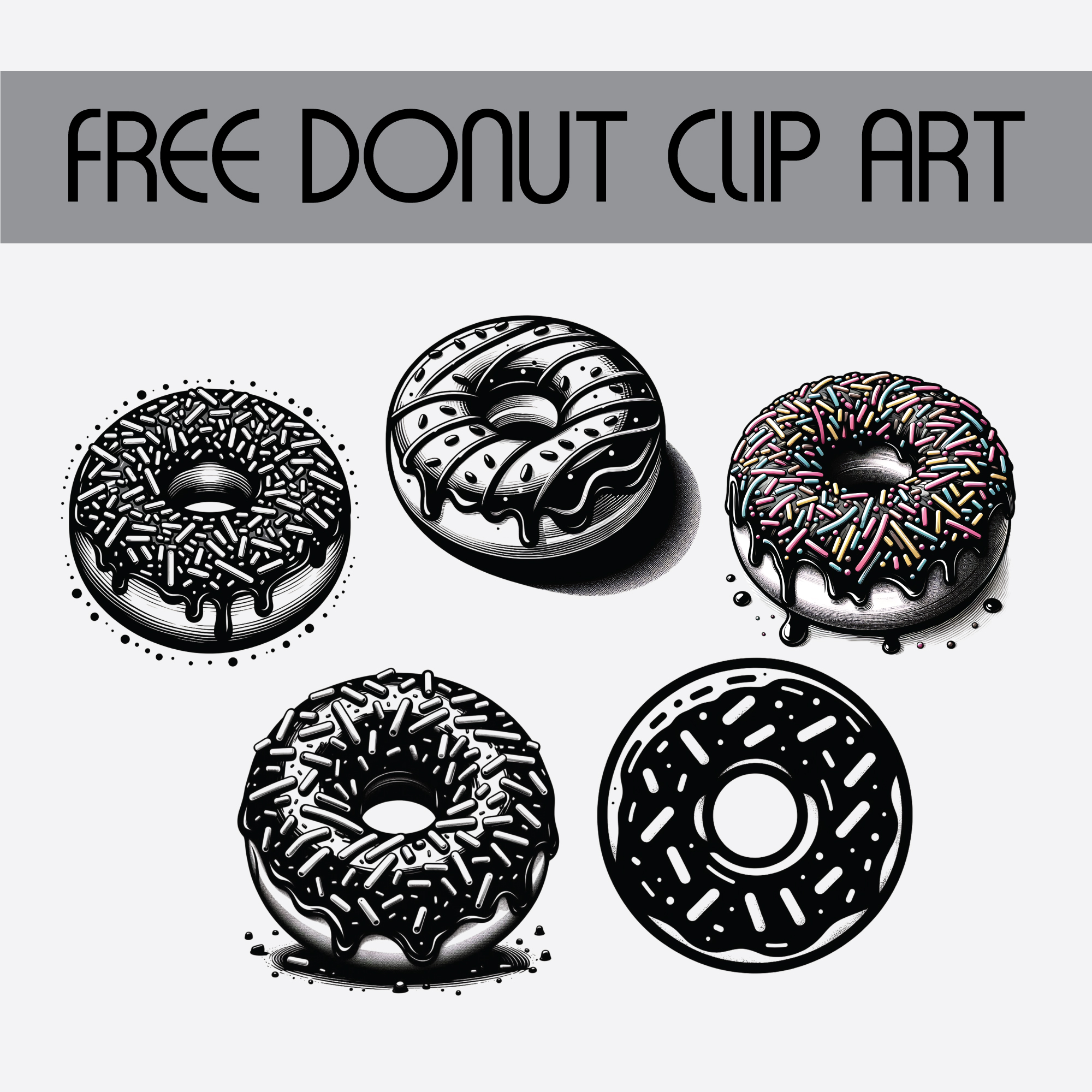 FREE Donut Clip Art