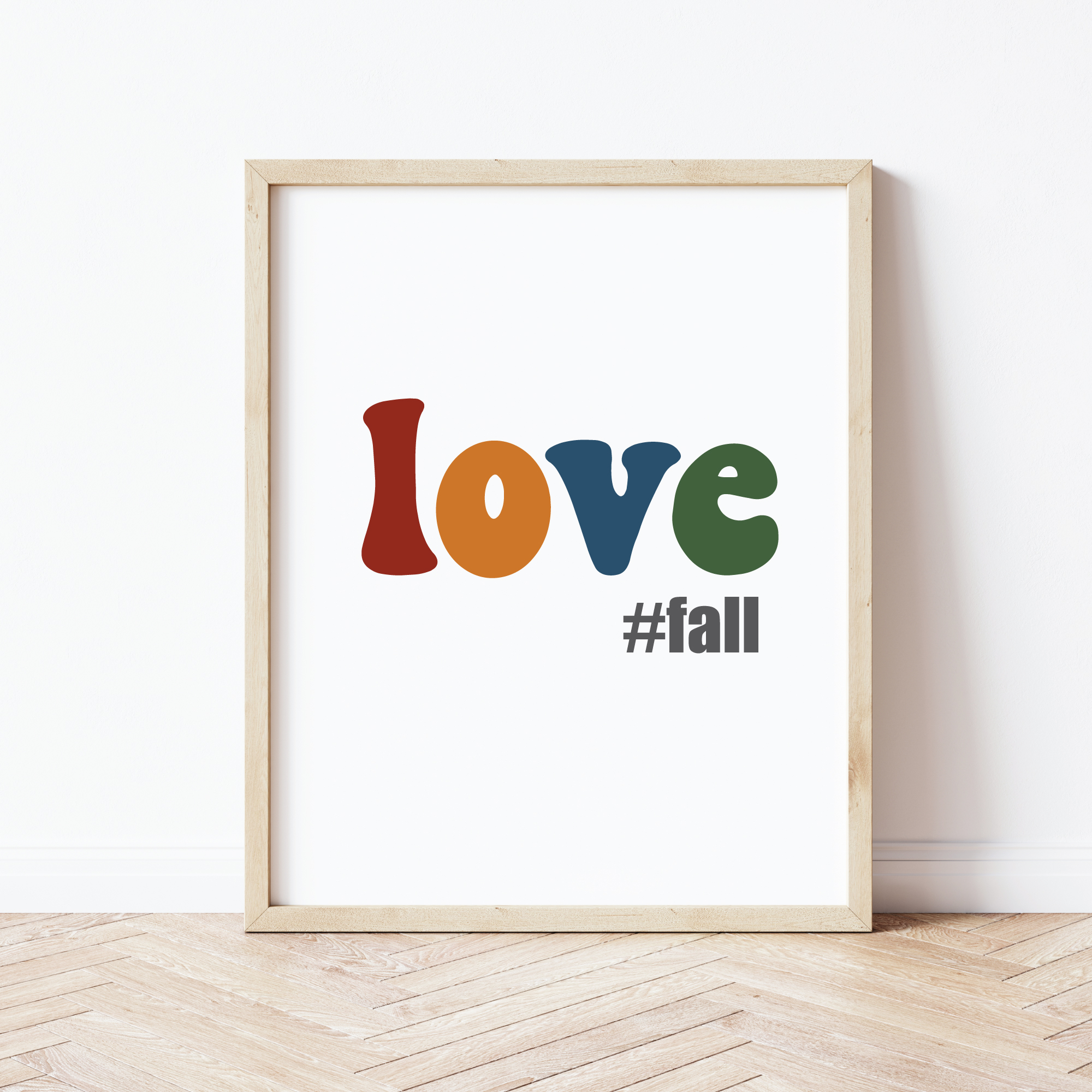 free printable Love Fall Wall Art