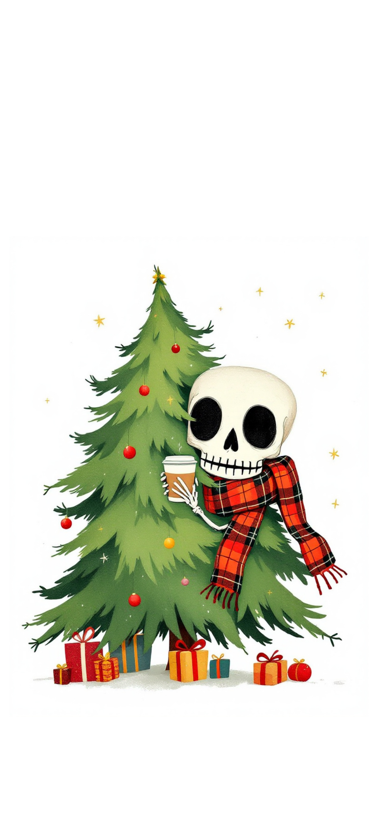 Free iPhone Wallpaper - Christmas Skeleton Free Christmas mouse iphone wallpaper