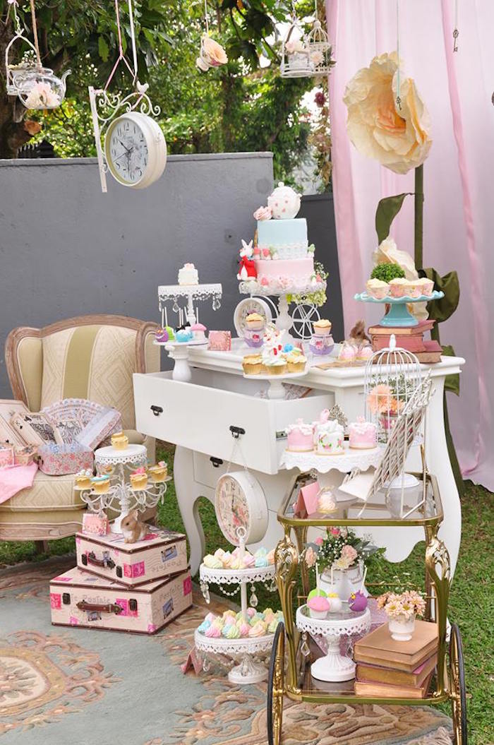 alice and wonderland baby shower