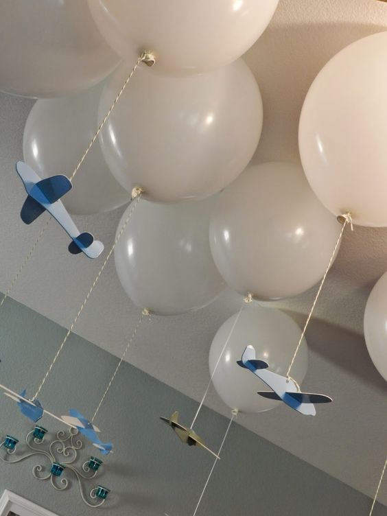 Airplane Baby Shower Ideas and Decorations - FREE airplane printables!