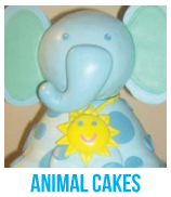 animal baby shower cakes banner