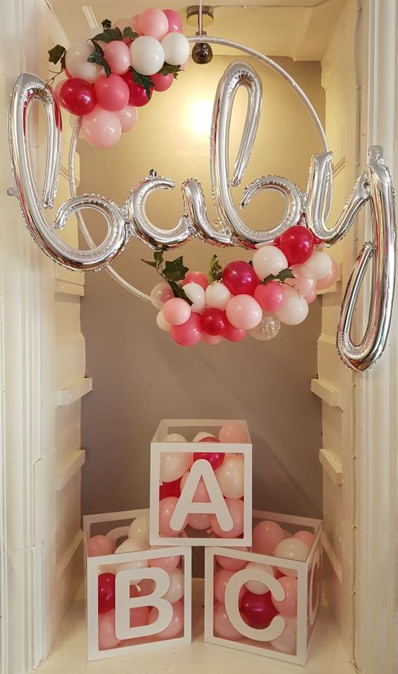 baby shower balloon banner