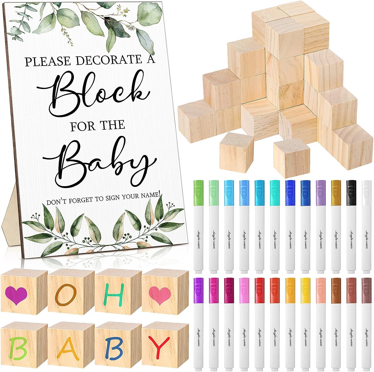baby blocks decorating