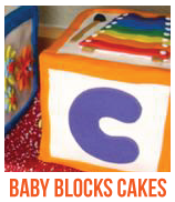baby blocks cakes banner