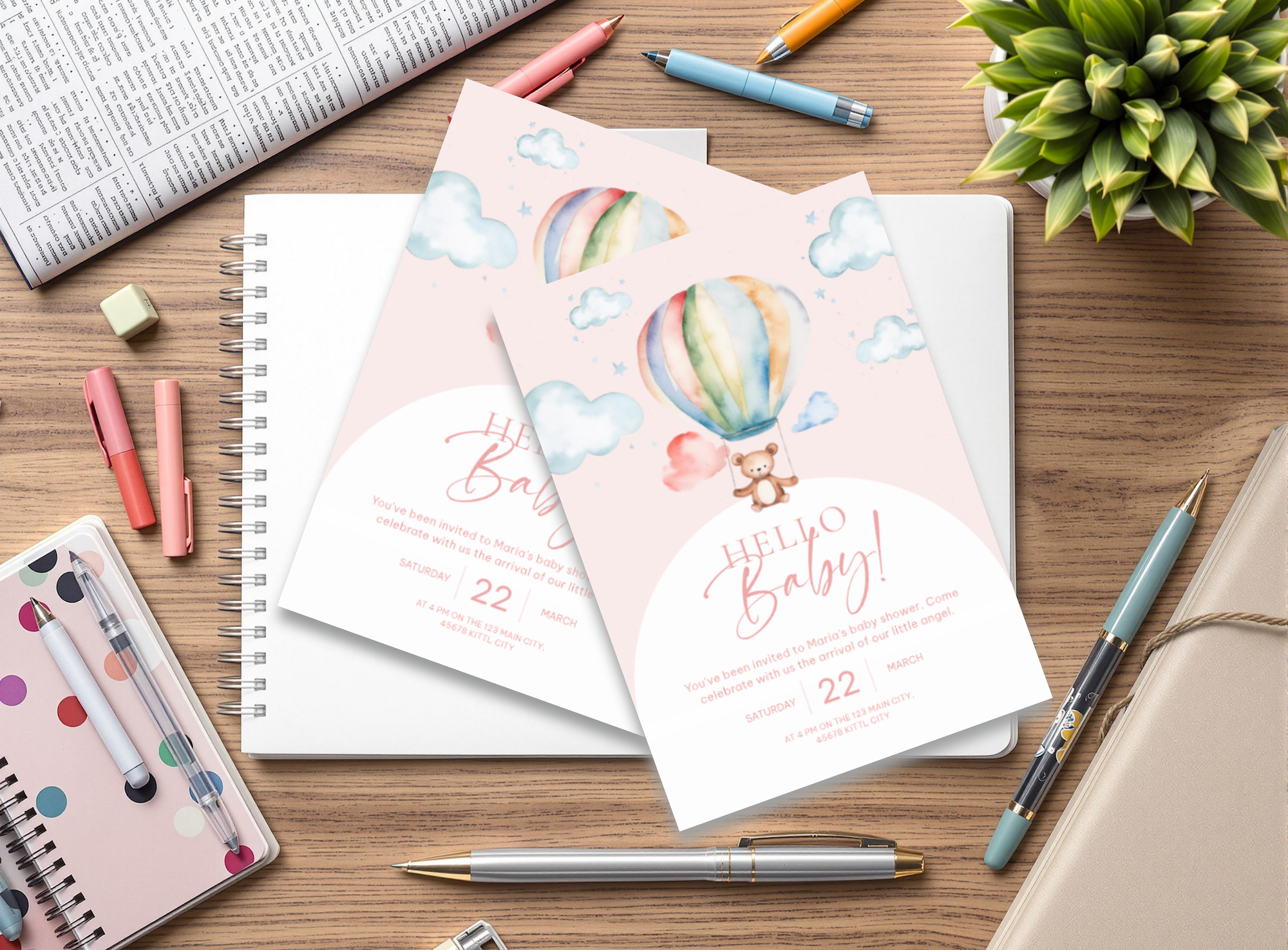 baby shower guest list tracker