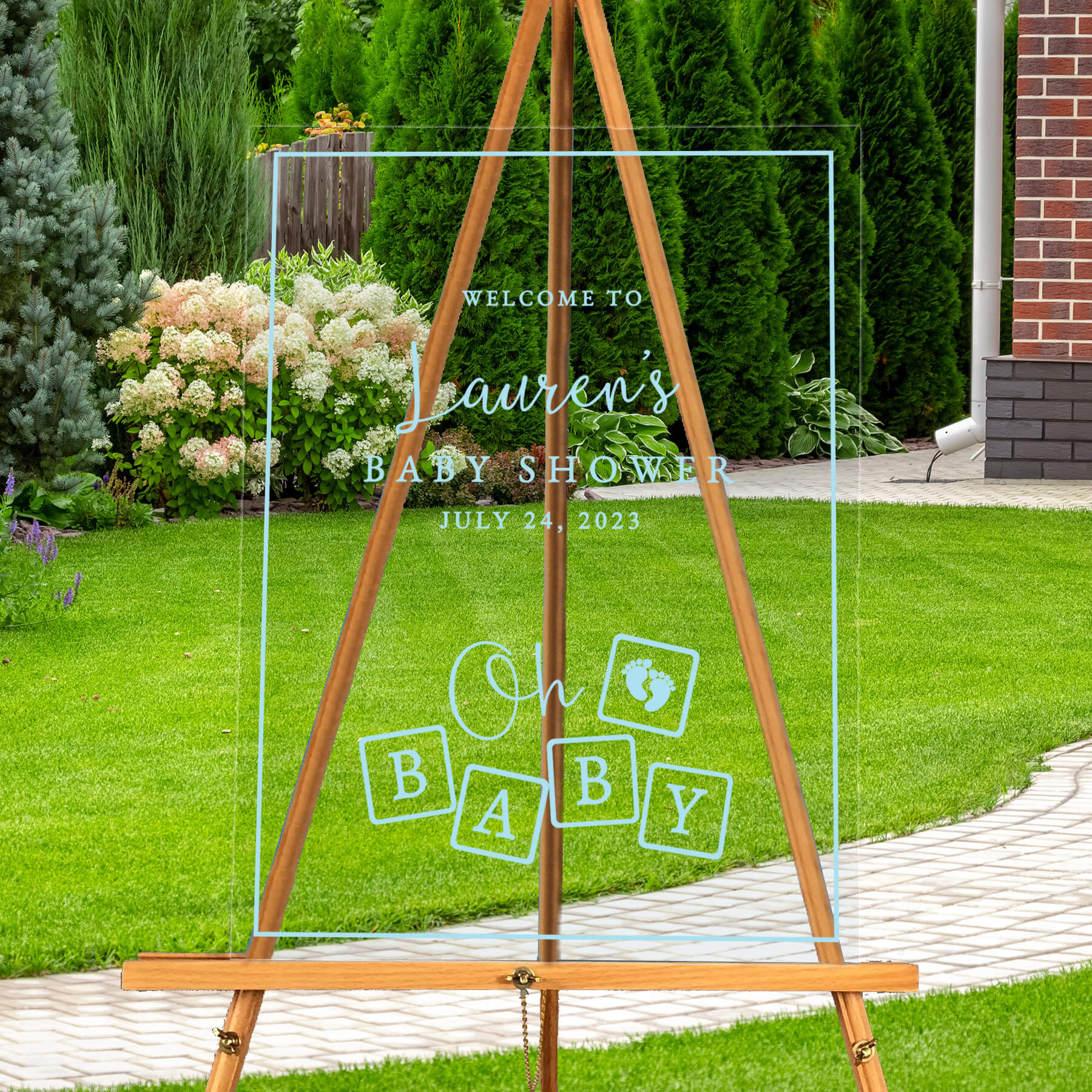 baby shower sign