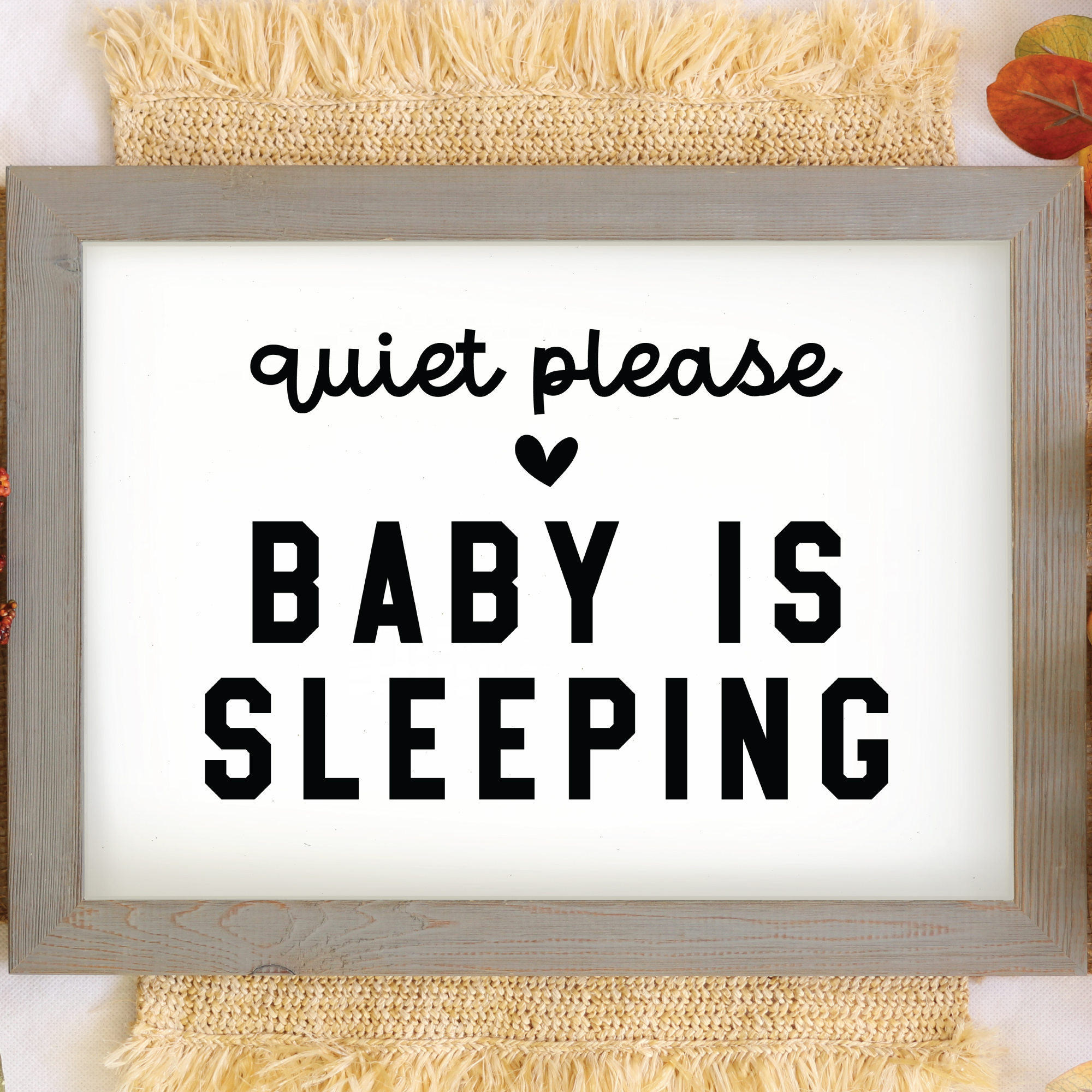 baby sleeping sign