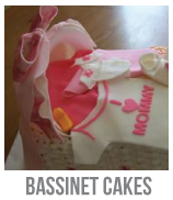 bassinet baby shower cakes banner