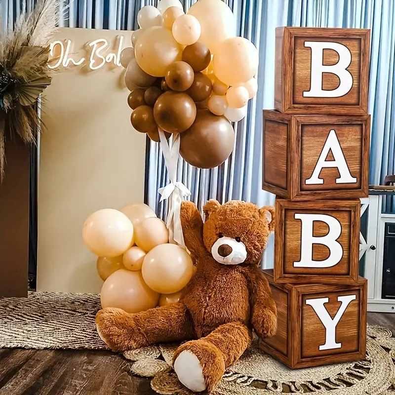 bear boy baby shower decorations