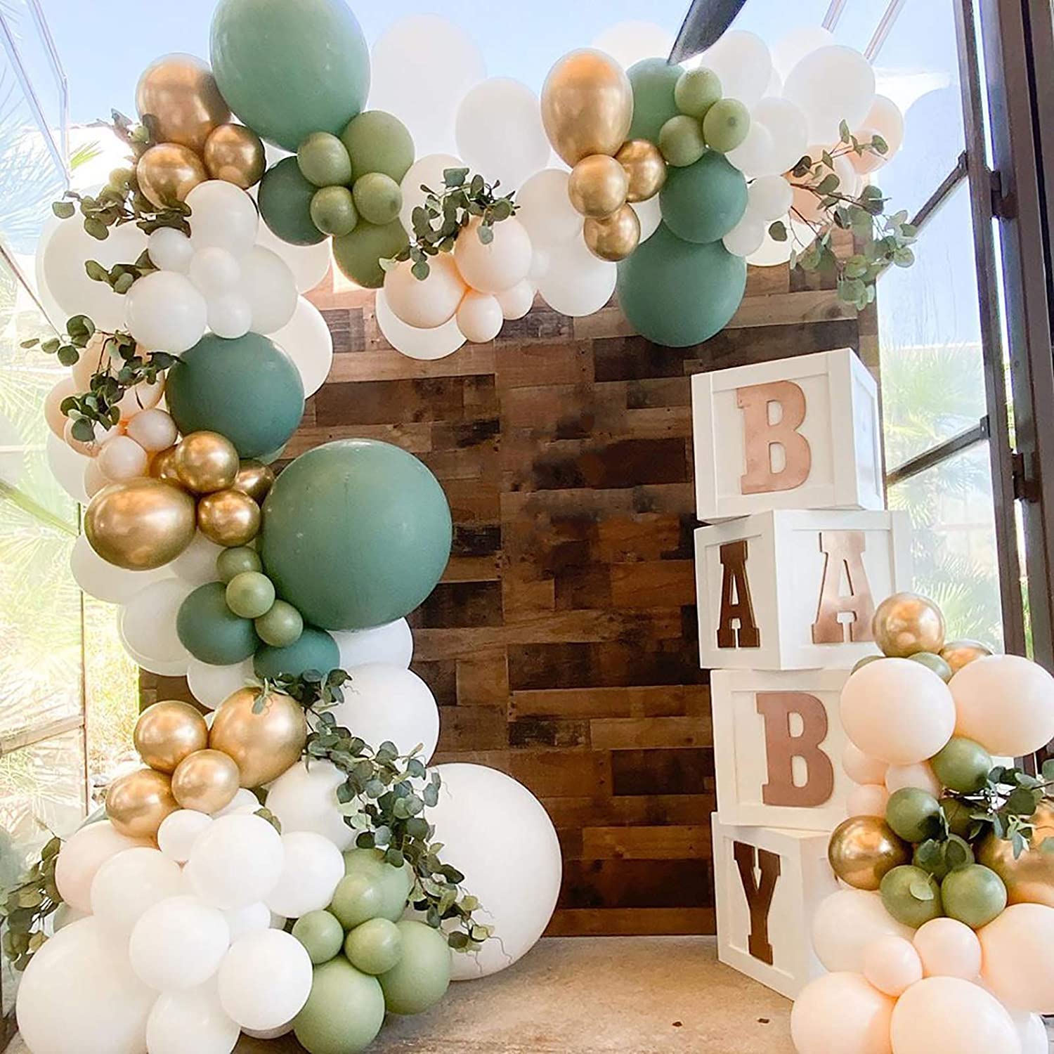 boho baby shower balloons