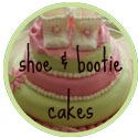 baby shoes and booties cake banner