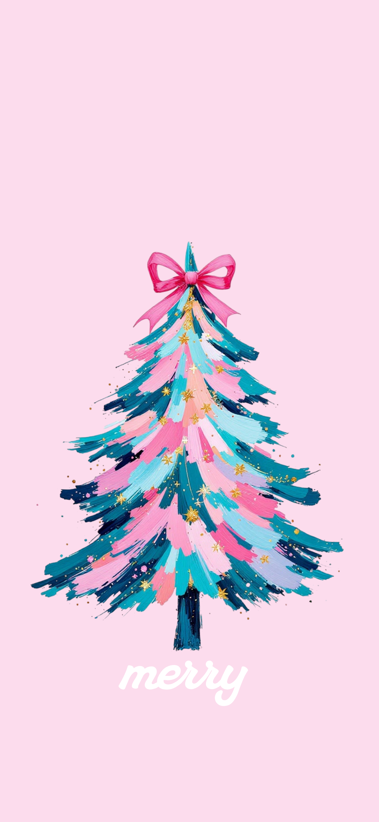 Christmas tree iPhone wallpaper