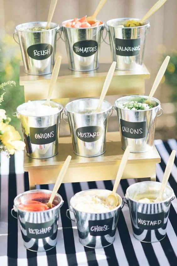 burger bar baby shower food ideas