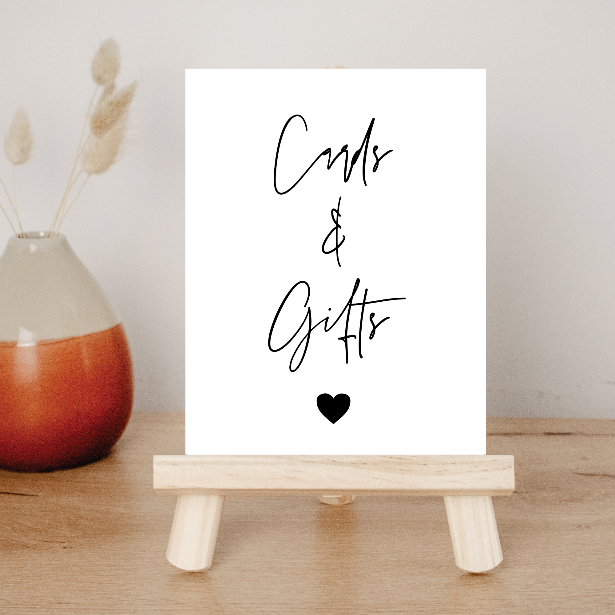 cards and gifts sign