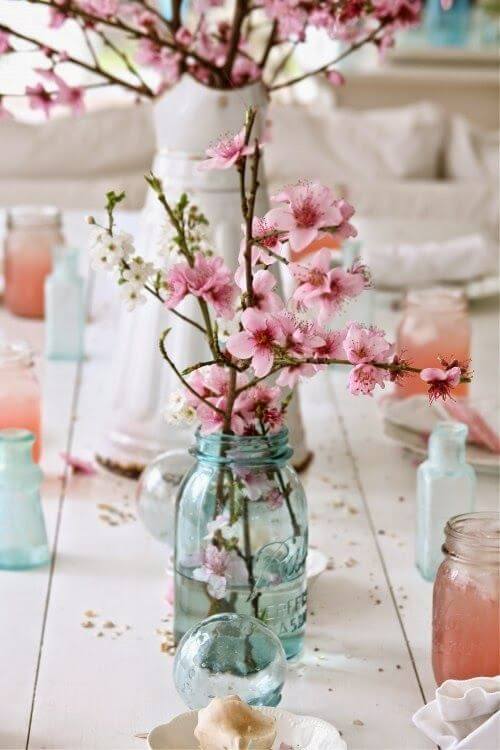 cherry blossom baby shower decorations