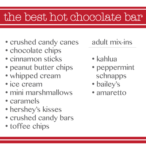 the ultimate hot chocolate bar checklist image of hot chocolate bar checklist