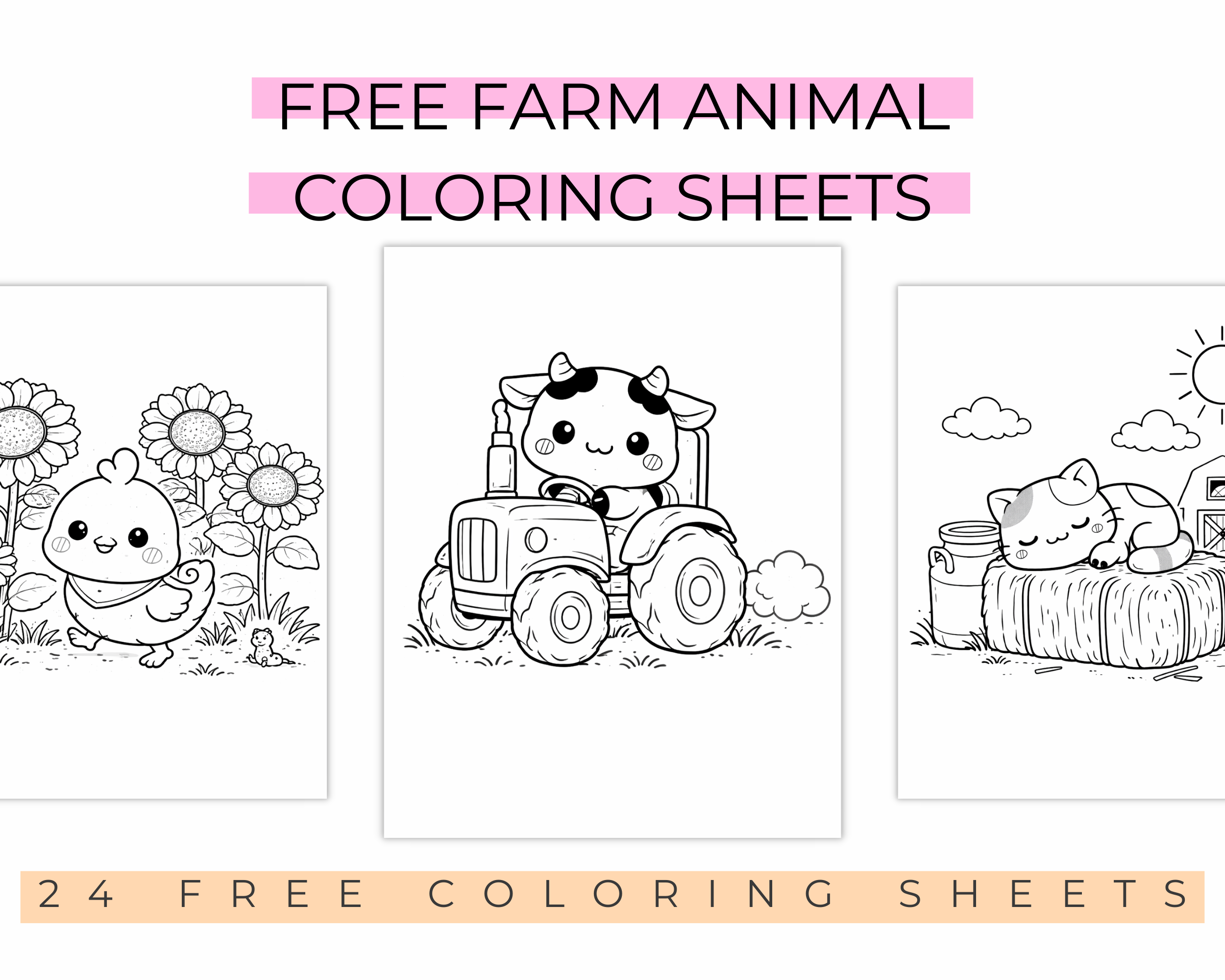 Free Printable Farm Animal Coloring Sheets