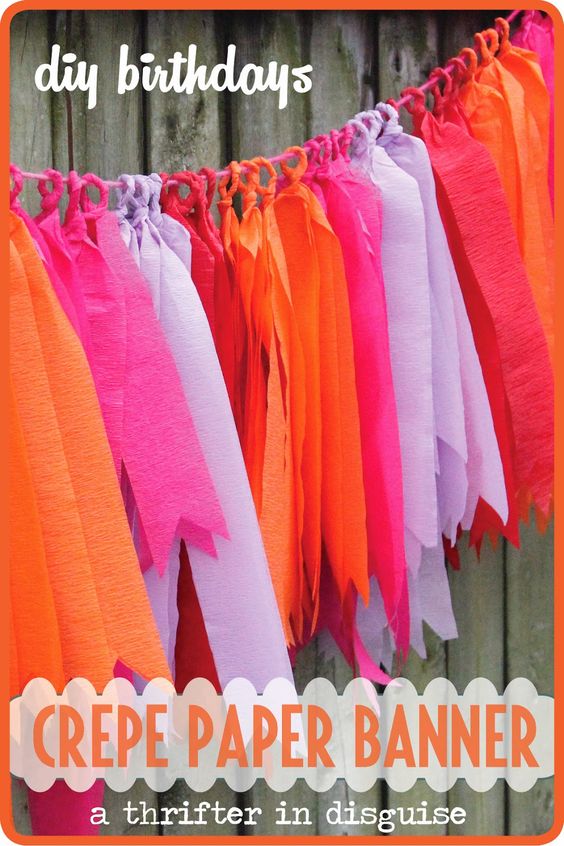 DIY CREPE PAPER GARLAND DIY CREPE PAPER GARLAND