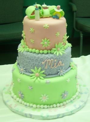 Flower Garden Baby Shower Cakes Butterflies And Ladybugs Too