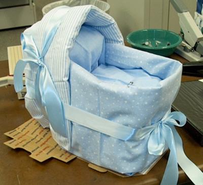 how to make a baby carriage out of cardboard