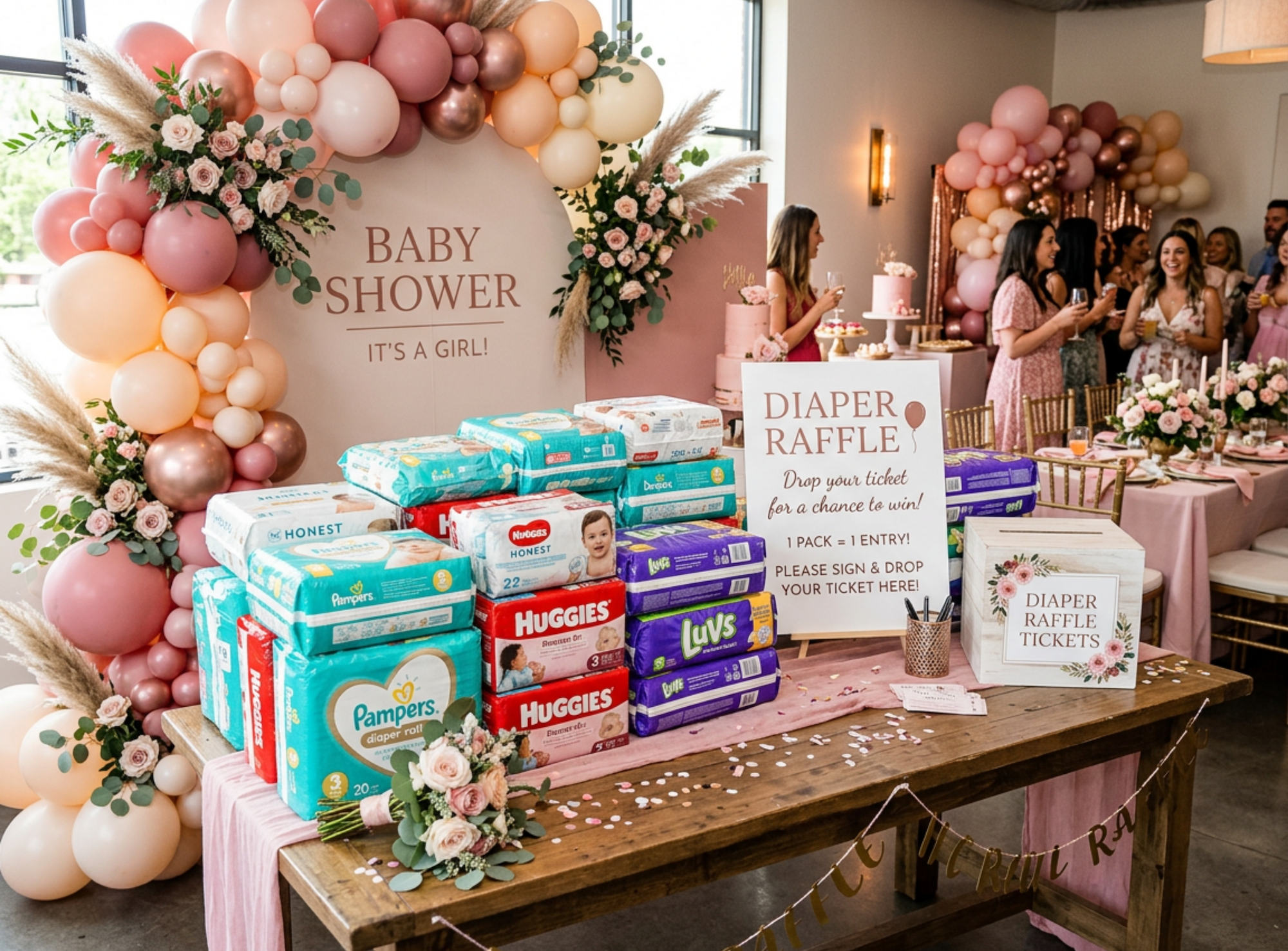 baby shower diaper raffle calculator