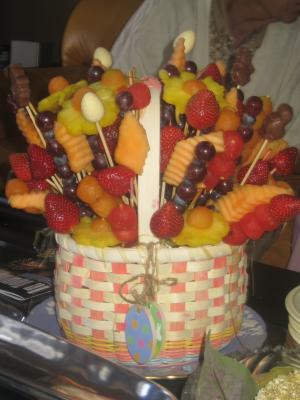 Flower fruit basket picture