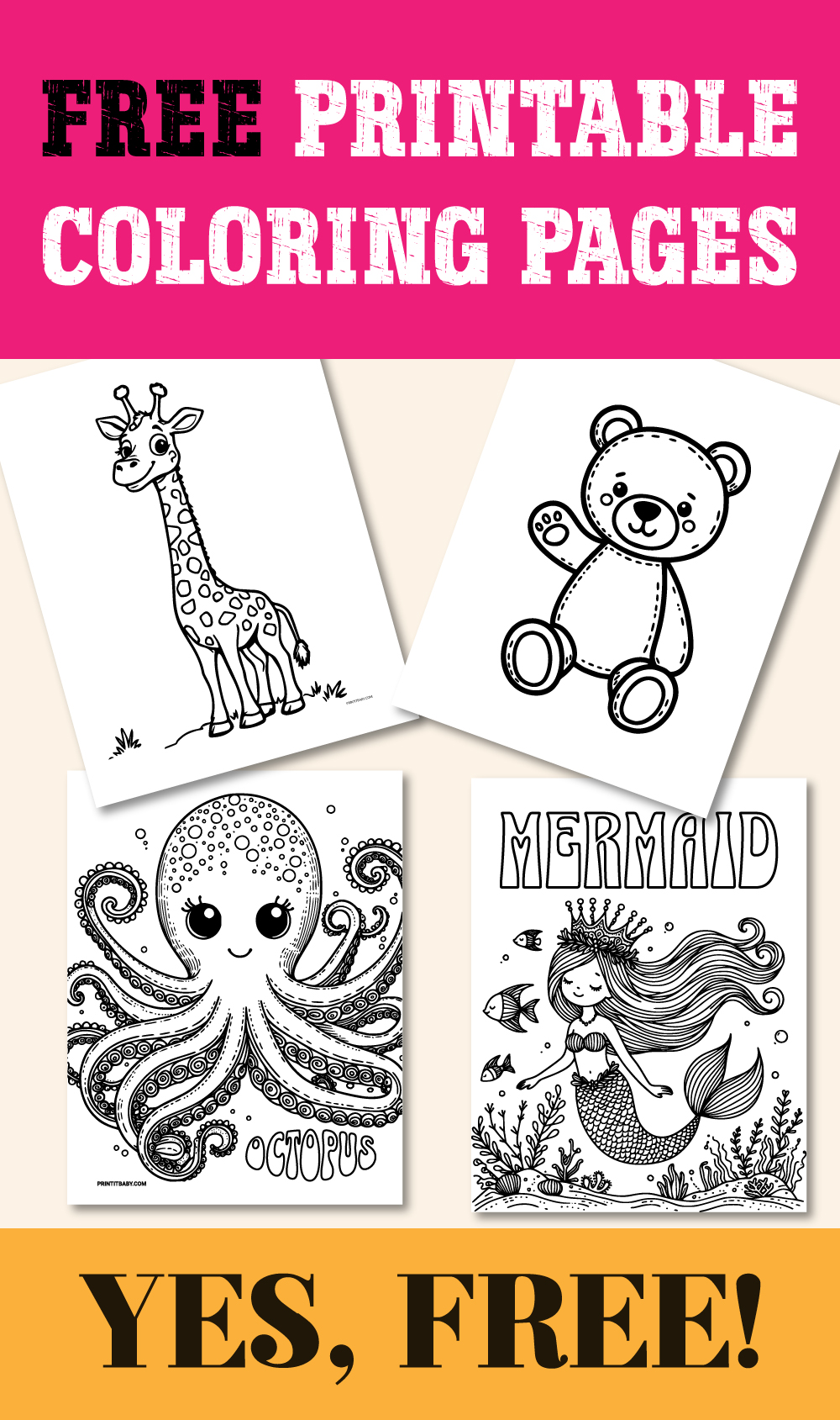 Free printable children's coloring pages