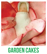 picture of garden baby showers cakes