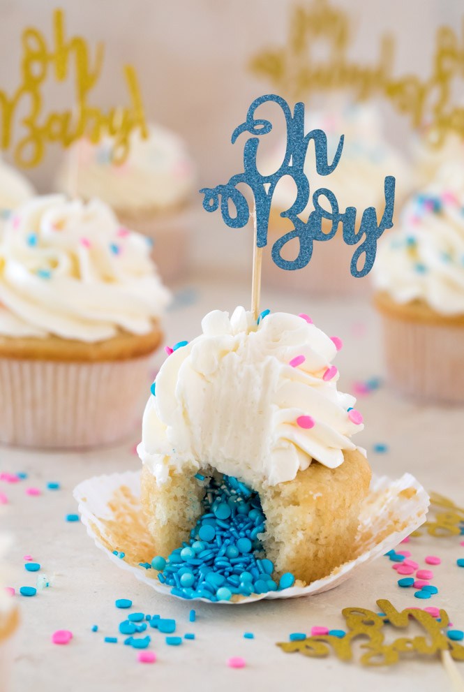 Shower Cupcakes | with FREE printable cupcake