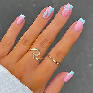 gender reveal nails