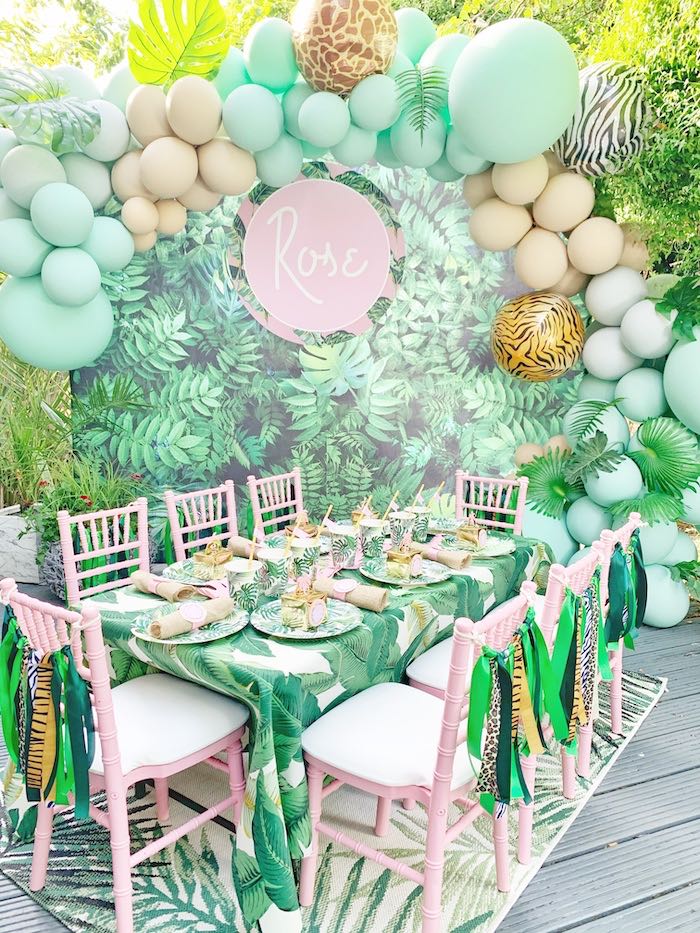 jungle safari baby shower decoration ideas