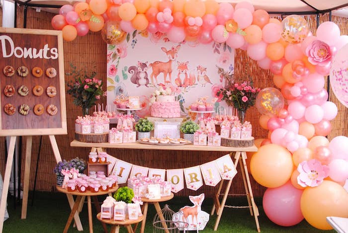 Woodland Girl Baby Shower Theme