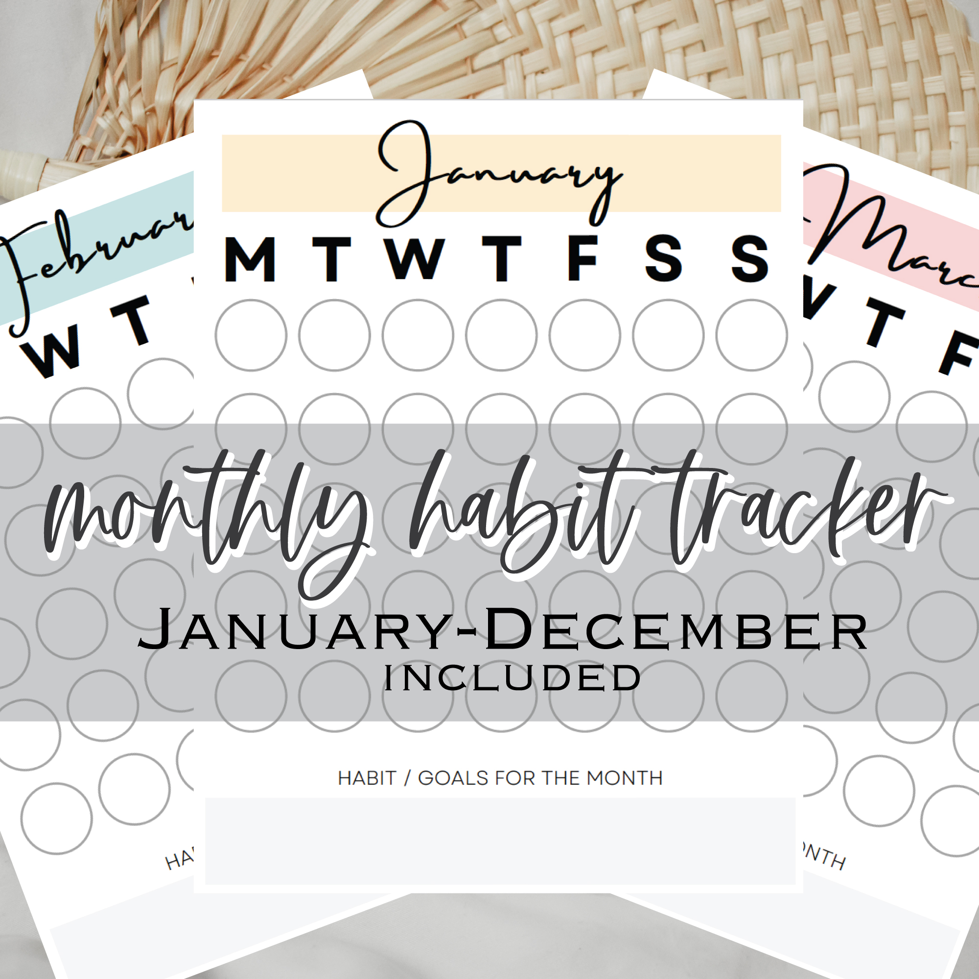 free printable habit tracker