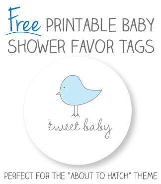 baby shower thank you tags printable